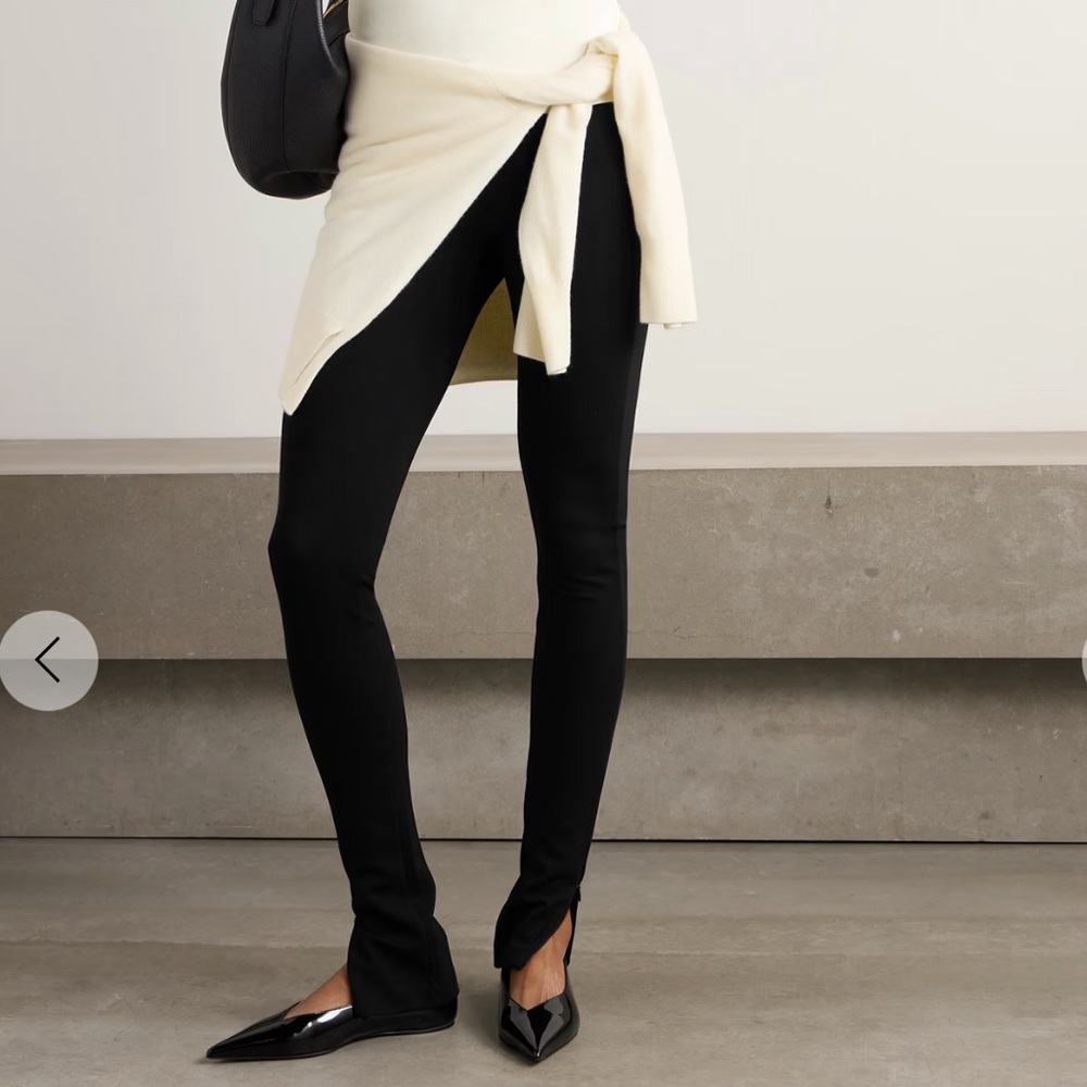 Toteme Black Zip Leggings Small